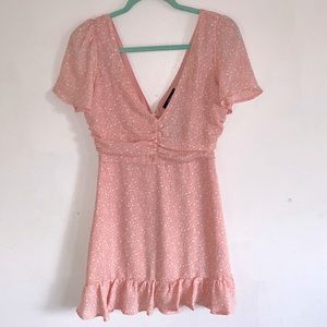 NWT Pink Floral Mini Dress